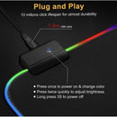 Mouse Pad Gamer Grande Speed Borda Led 7 Cores Rgb Impermeável 300mm X 800mm - Pacheco Express - Últimas Unidades 🔥