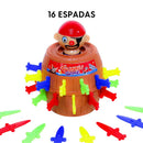 Jogo Barril Pirata Pula Pula 16 adagas - Tamanho Médio 13x9cm - Pacheco Express - Últimas Unidades 🔥