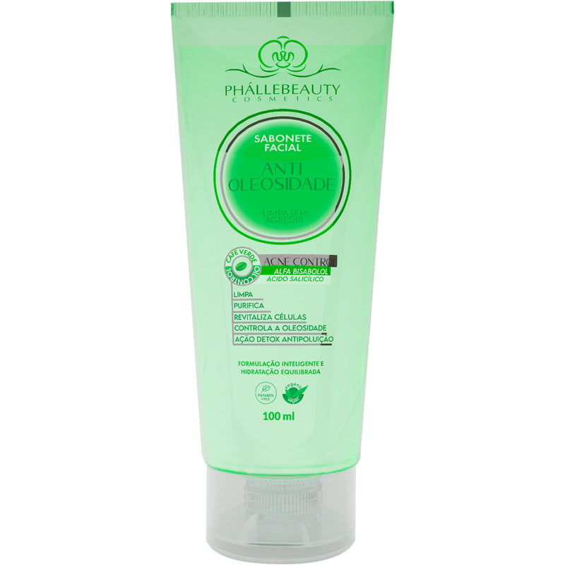 Kit Cuidado Facial Antioleosidade 7 Itens PhálleBeauty