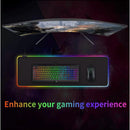 Mouse Pad Gamer Grande Speed Borda Led 7 Cores Rgb Impermeável 300mm X 800mm - Pacheco Express - Últimas Unidades 🔥