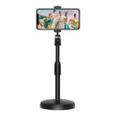 Suporte Tripé Para Mesa Com Mini Pedestal Ajustável 360° Ideal Para Gravação de Videos