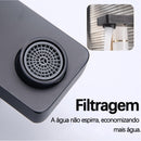 Torneira quadrada preta