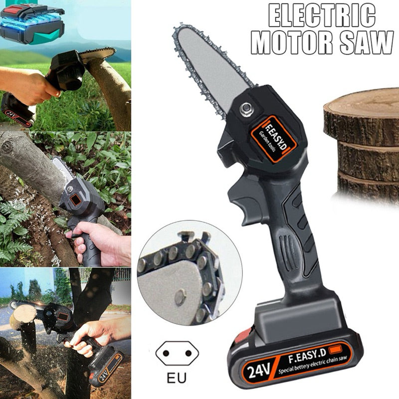 Motosserra Elétrica Portátil BlackSaw - Kit Completo