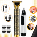 Maquina Profissional para Barba e Cabelo - Pro 3 em 1 + Aparador de Pelos Maquina