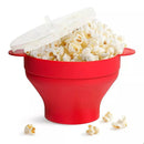 PIPOQUEIRA DE SILICONE PARA MICROONDAS DOBRÁVEL COM TAMPA