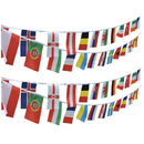 Varal Decorativo Países Copa Do Mundo 10m 32 Bandeiras