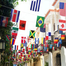 Varal Decorativo Países Copa Do Mundo 10m 32 Bandeiras