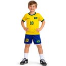 Conjunto Infantil do Brasil – Camiseta + Bermuda Uniforme Copa