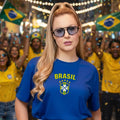 Camiseta Feminina Brasil Copa do Mundo 2026 100% Algodão