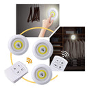 Luminária Kit 3 Lâmpadas Led Sem Fio + Controle + Pilhas  Frete Grátis  - Pacheco Express - Últimas Unidades 🔥