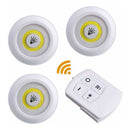 Luminária Kit 3 Lâmpadas Led Sem Fio + Controle + Pilhas  Frete Grátis  - Pacheco Express - Últimas Unidades 🔥