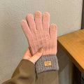Luvas Femininas de Lã com Touch Screen para o Inverno