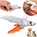 Cortador de Unhas Pet com LED e Lupa Para Cães e Gatos