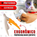 Cortador de Unhas Pet com LED e Lupa Para Cães e Gatos